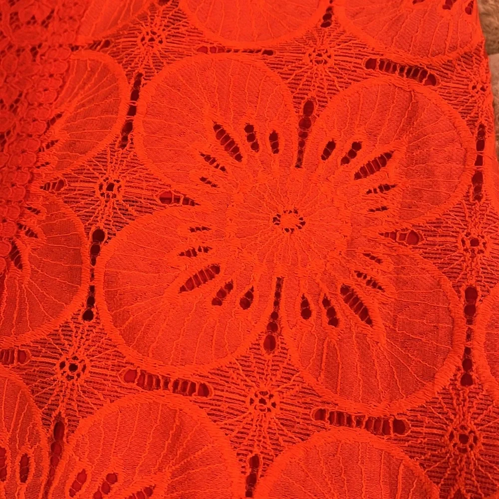 Zimmermann red lace midi skirt sample size 4/6 - Picture 7 of 11